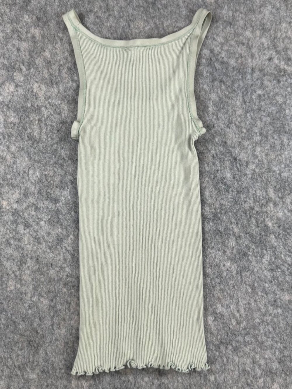 Rosemunde Tank Top Ribbed Light Green Sz XS Silk Blend - Picture 6 of 7